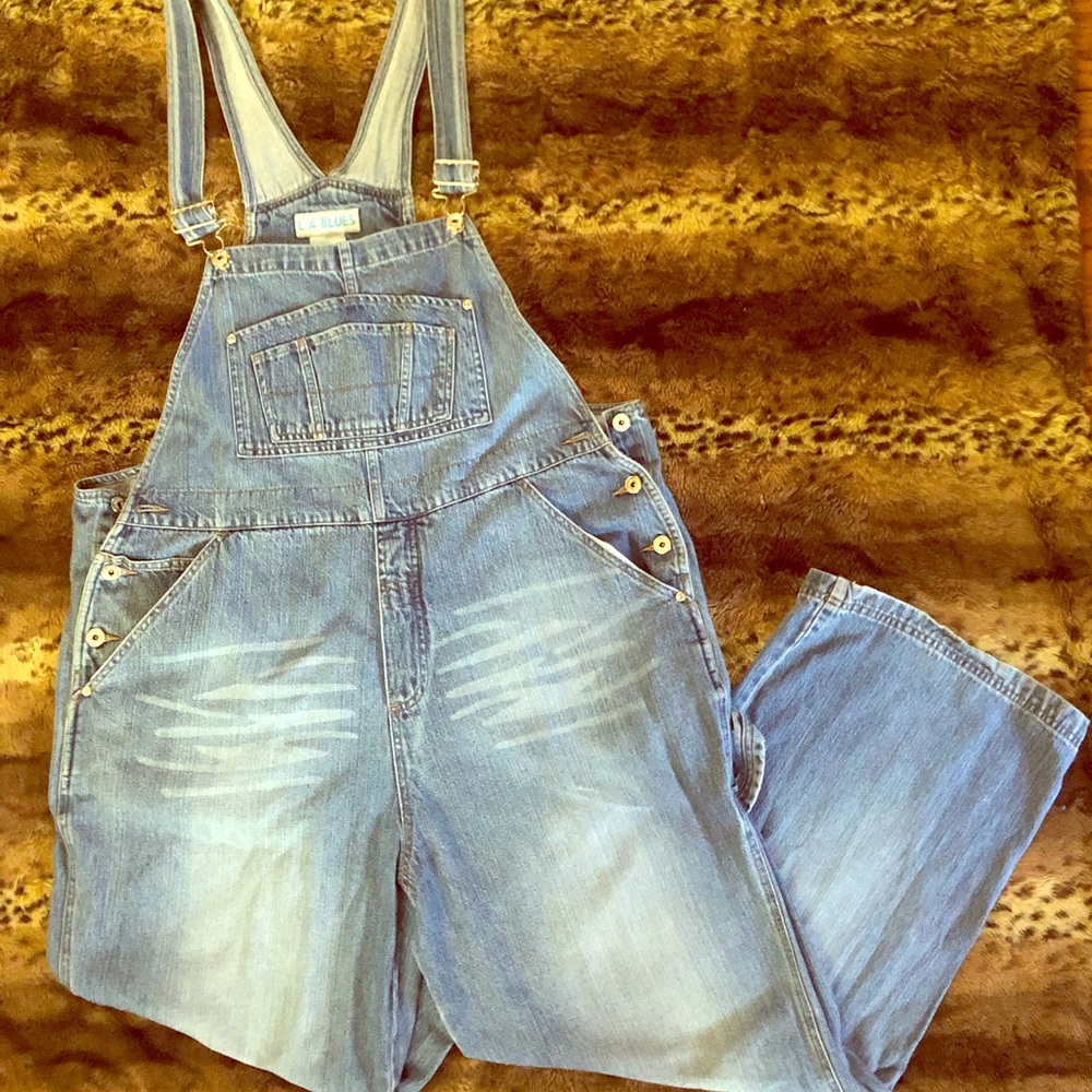 L.A. Blues Denim Overalls 90’s Vintage👖 Size 18W